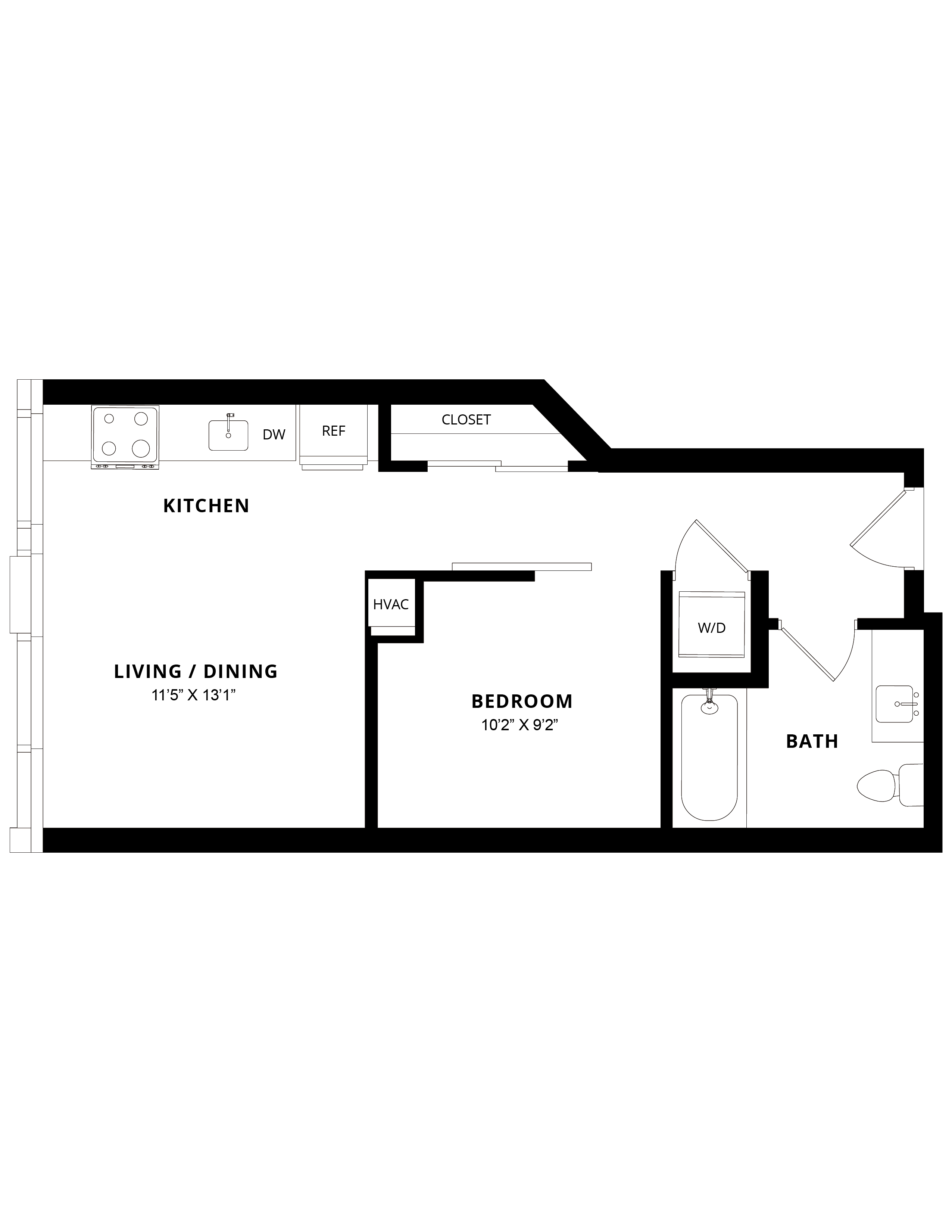 Floor Plan Image of Apartment Apt 2211